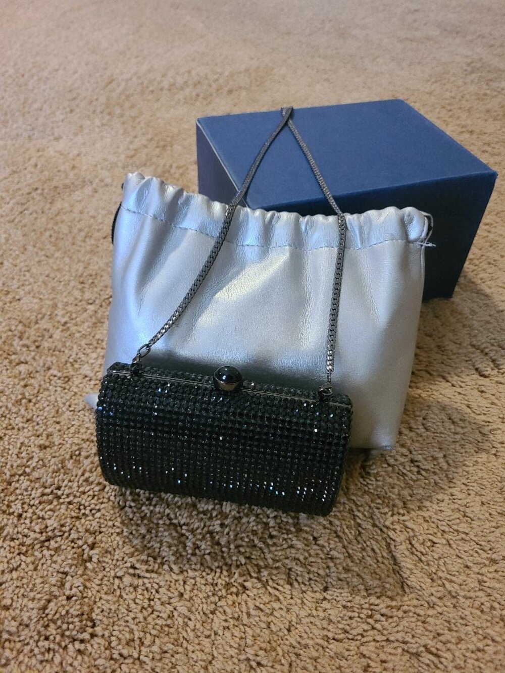 Absolut Brio Miami Swarovski Crystal Clutch Purse w/ Bag & Box